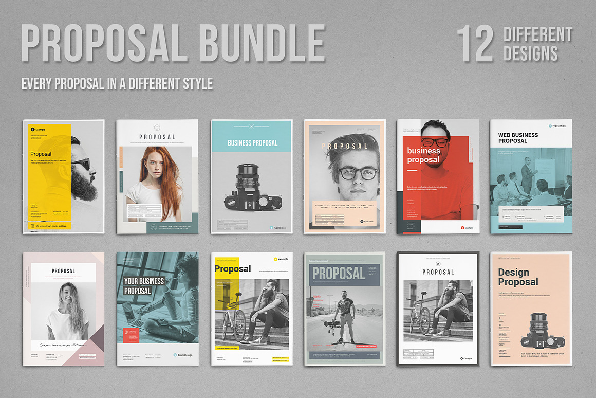 Proposal Bundle | 12 Items Vol. 2, a Brochure Template by TypoEdition (Photo 1 of 25)