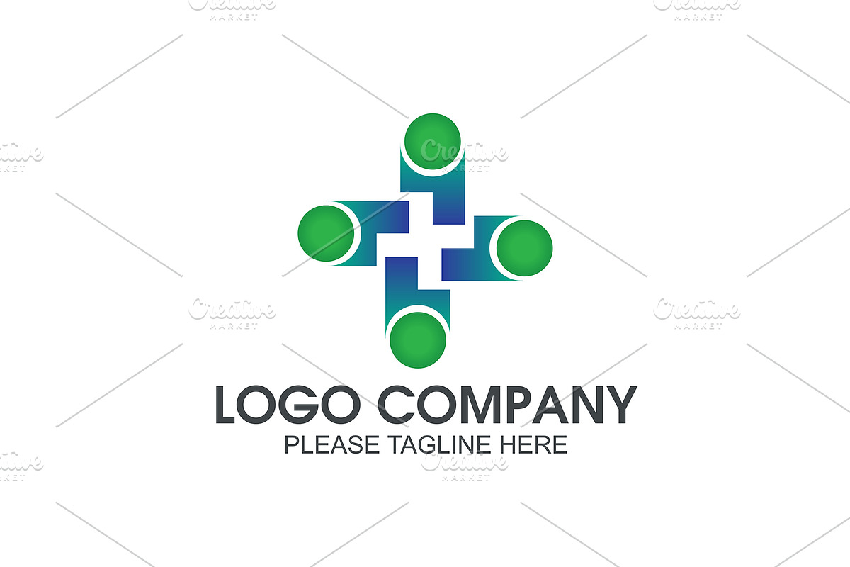 20 Logo Connecting Templates Bundle, a Branding & Logo Template by Friendesigns (Photo 2 of 21)