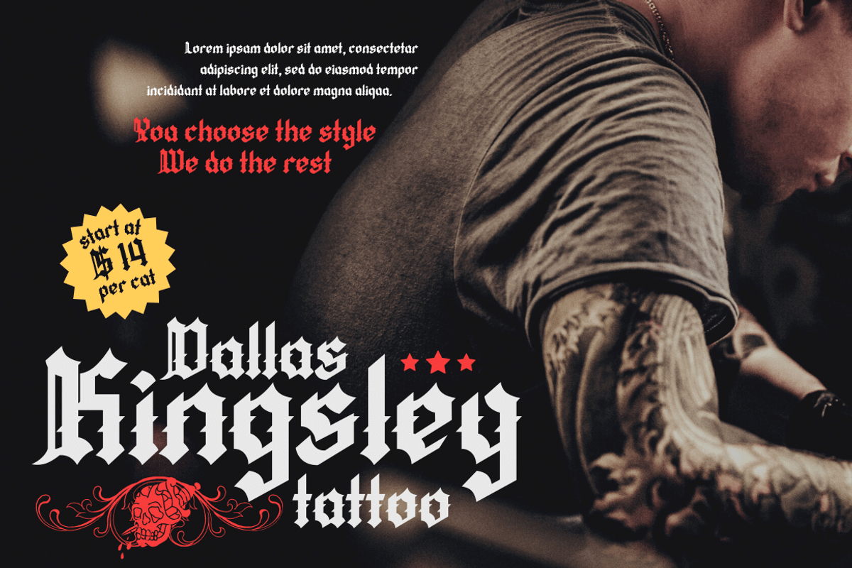 QIUBA Blackletter font, a Blackletter Font by twinstd (Photo 10 of 13)