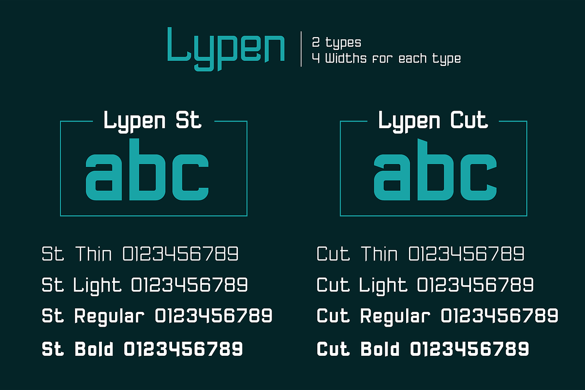 Lypen font family, a Sans Serif Font by vlad.berla (Photo 4 of 7)