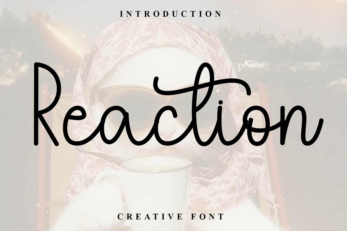Reaction, a Handwritten Font by FreshTypeINK (Photo 1 of 8)