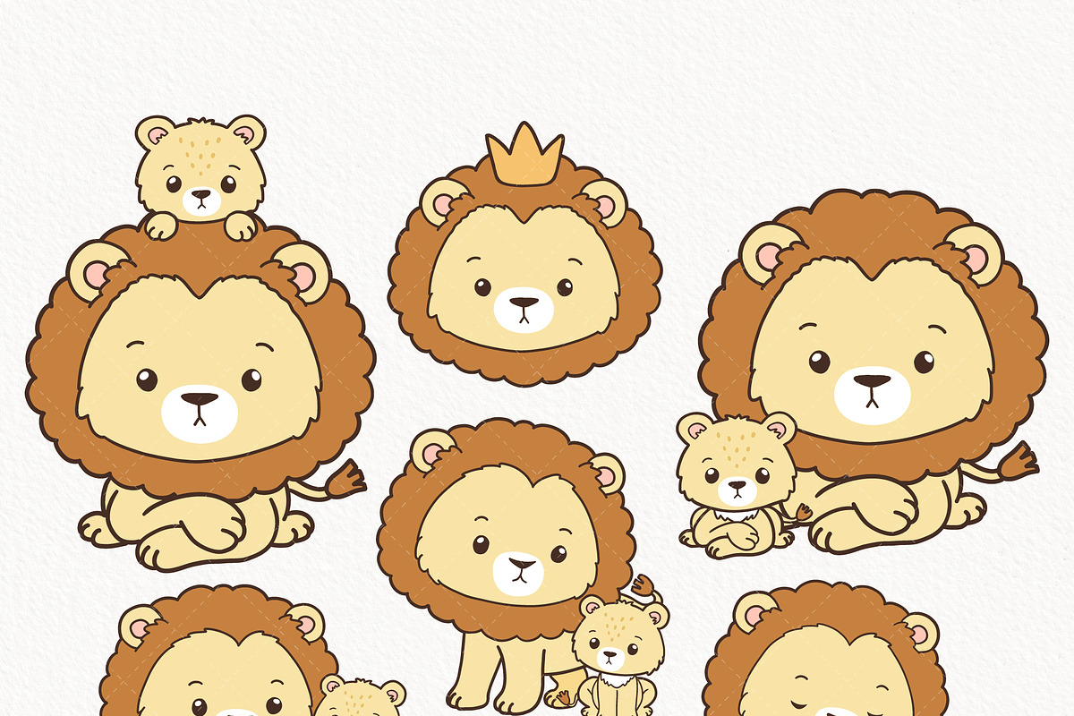 Lion dad SVG, Father's day, an Animal Illustration by TitaLivingArt (Photo 2 of 9)
