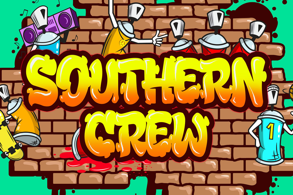 Bubble Boom - Graffiti Font preview 2