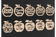 Best Teacher Apple Laser Cut Files, an Object Graphic by ThemeXDigital (Thumbnail 3 of 5)