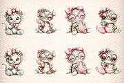 whimsical summer animals clipart, an Illustration by GatewayDesign (Thumbnail 3 of 9)