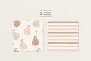 Cute pears Rose and Beige, a Pattern Graphic by Olena Kuznietsova (Thumbnail 2 of 10)