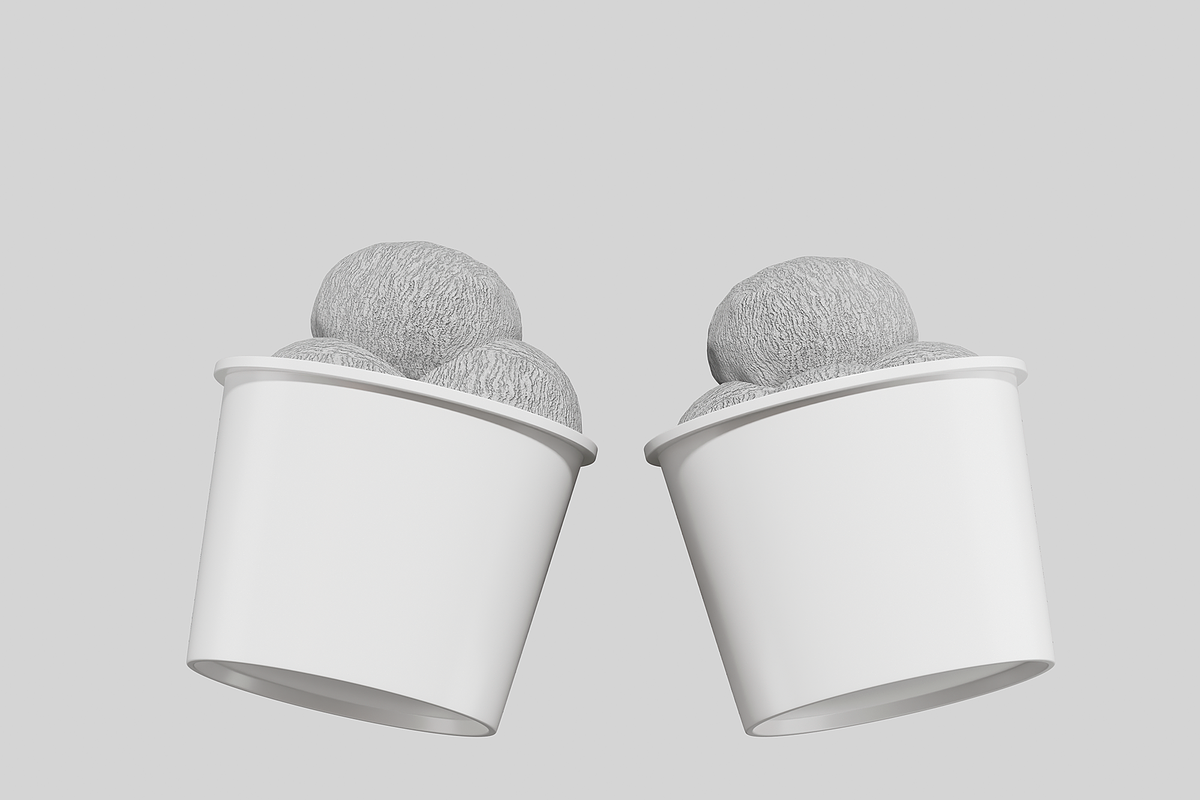 Ice Cream Cup Mockup, a Cups & Container Mockup by Bartama Graphic (Photo 4 of 4)