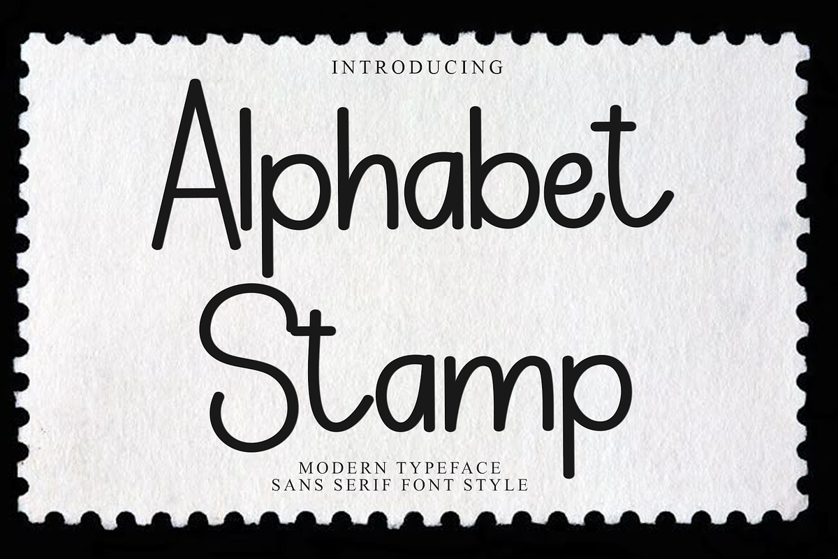 Alphabet Stamp, a Sans Serif Font by InermediaSTUDIO (Photo 1 of 8)