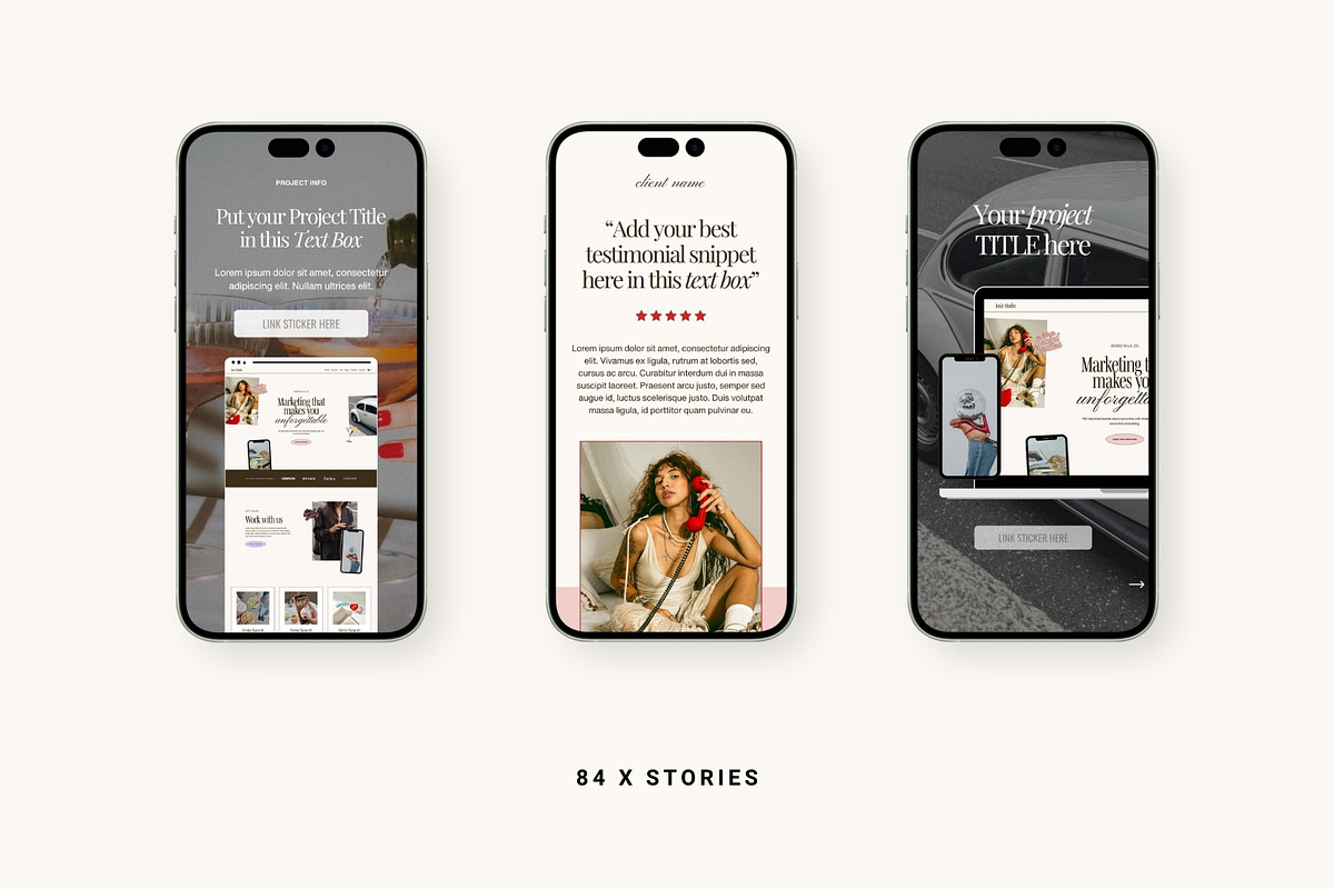 Josie Social Media Templates, a Social Media Template by Big Cat Creative (Photo 2 of 6)