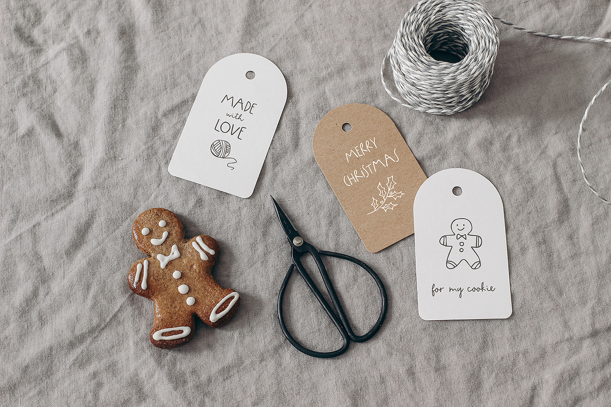 Wintery Holidays font duo, logos, a Script Font by Tabita's shop (Photo 8 of 18)