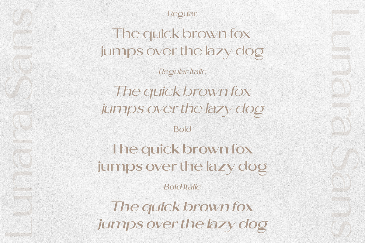 Lunara Sans, a Sans Serif Font by Prestige Artsy Studio (Photo 3 of 9)