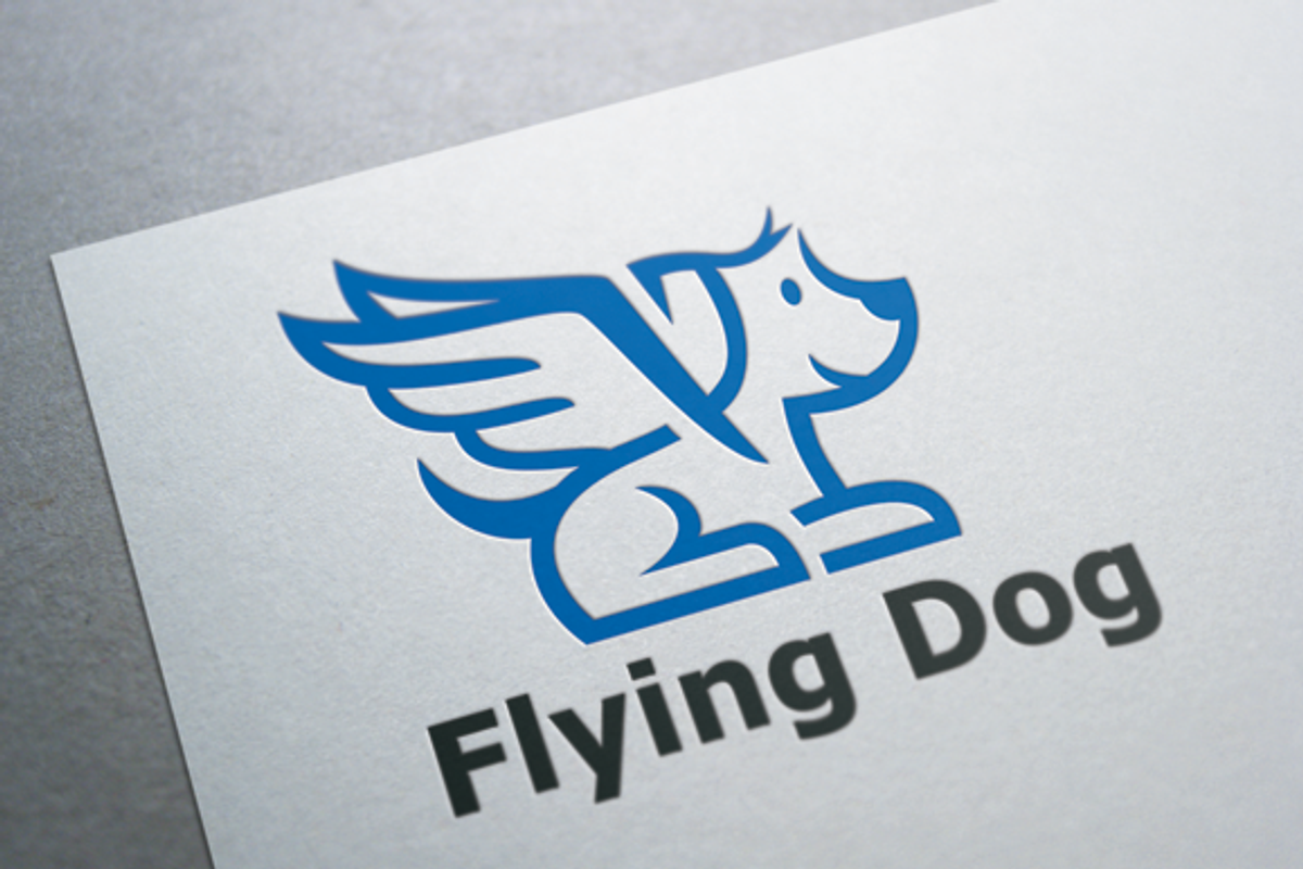 Flying Dog Logo, a Branding & Logo Template by Heavtryq Design