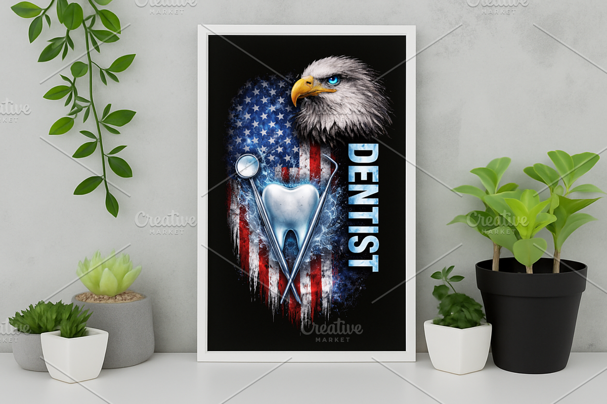 Dentist USA PNG, a Product Mockup by Design Station (Photo 6 of 6)