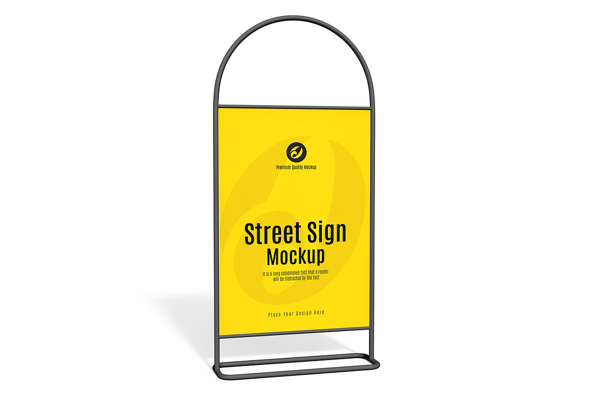 Street Sign Mockup Template, a Product Mockup by graphypix (Photo 1 of 4)