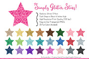Glitter Rainbow Stars Clipart, an Illustration by Amanda Ilkov (Thumbnail 3 of 3)