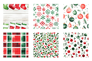 Merry & Bright Digital Paper, a Pattern Graphic by Chromolume Studio (Thumbnail 4 of 16)