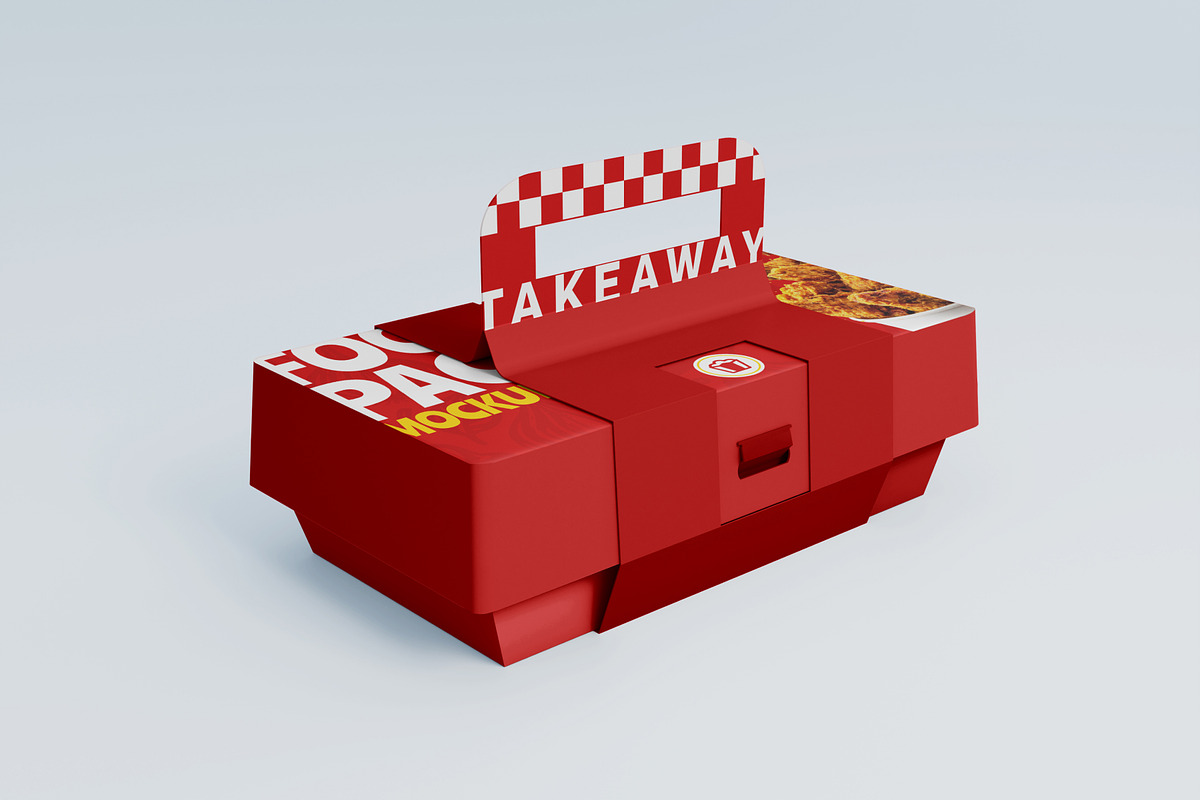 Takeaway Food Packaging Mockup, a Packaging Mockup by SLAB! Design (Photo 3 of 7)
