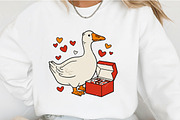 Goose Valentine Clipart, an Illustration by OK Design (Thumbnail 4 of 6)