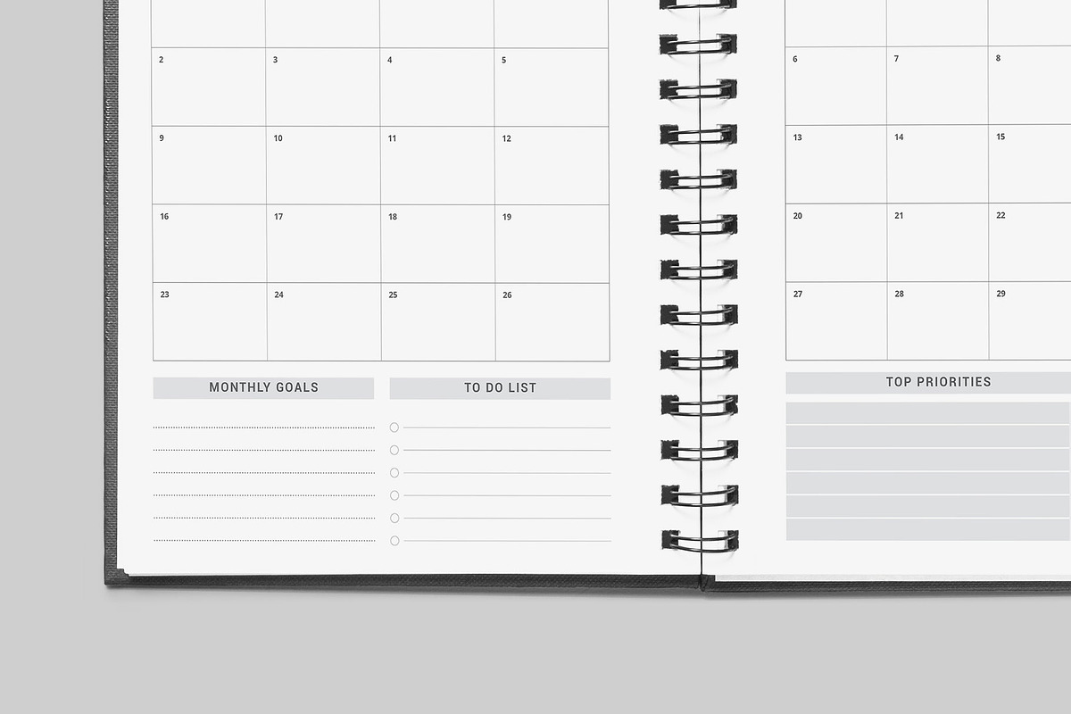Ultimate Monthly Planner 2023-2024, a Stationery Template by Design Zone (Photo 4 of 5)