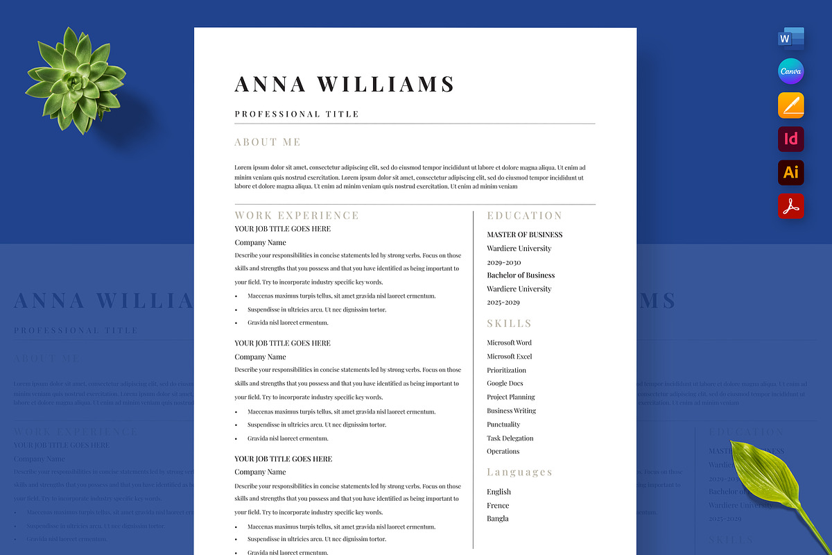 Resume for Canadian Job Seekers, a Resume Template by Nur Designer (Photo 3 of 4)