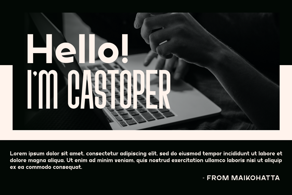 Bonnaco Font Collaboration, a Sans Serif Font by MaikoHatta (Photo 3 of 9)