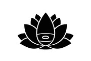 Lotus Flower Silhouette Vector Bundl, an Illustration by Creativeshirt (Thumbnail 24 of 51)