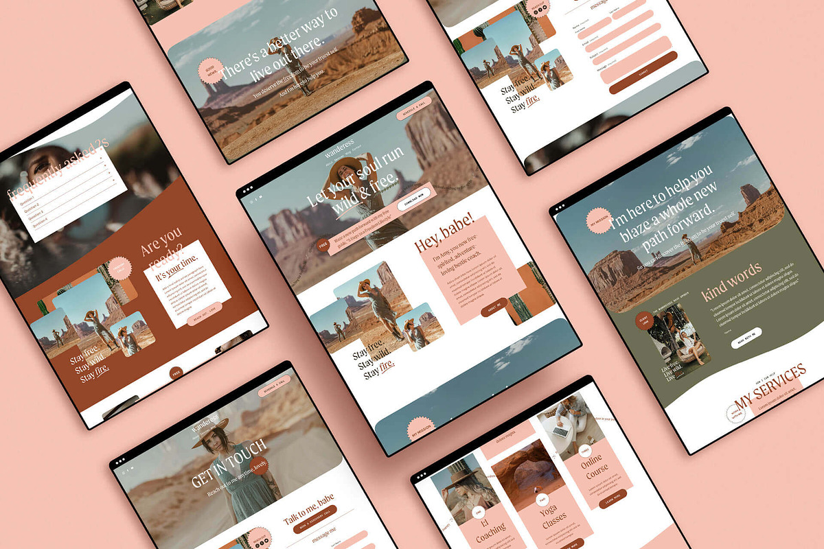 Wanderess Squarespace Site Template, a Squarespace Template by The Humanista Co. (Photo 3 of 12)
