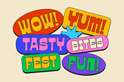 Funzo - Bold Funky Display Sans Font, a Sans Serif Font by Sekyra Lab (Thumbnail 7 of 11)