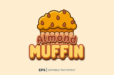 Almond Muffin Text Effect