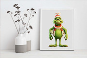 Green Monster Clipart High Quality, an Illustration by Moon Studio (Thumbnail 4 of 10)