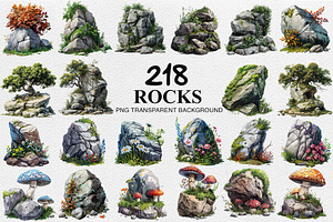 Stone Rocks Clipart