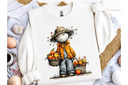 Quirky Scarecrow PNG Clipart, a Seasonal Illustration by OK Design (Thumbnail 5 of 6)
