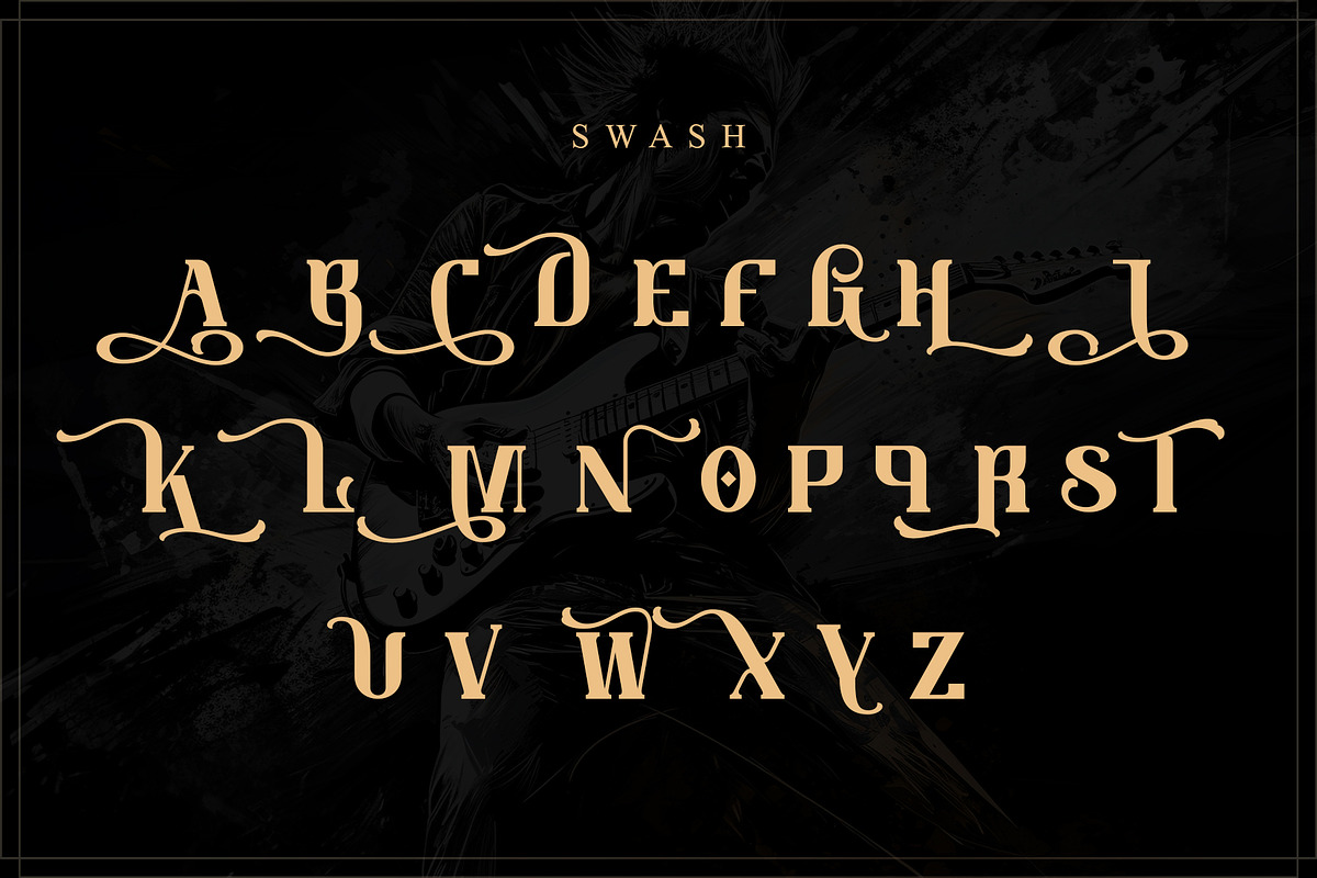Guitar Rocker, a Serif Font by Letterara (Photo 13 of 15)