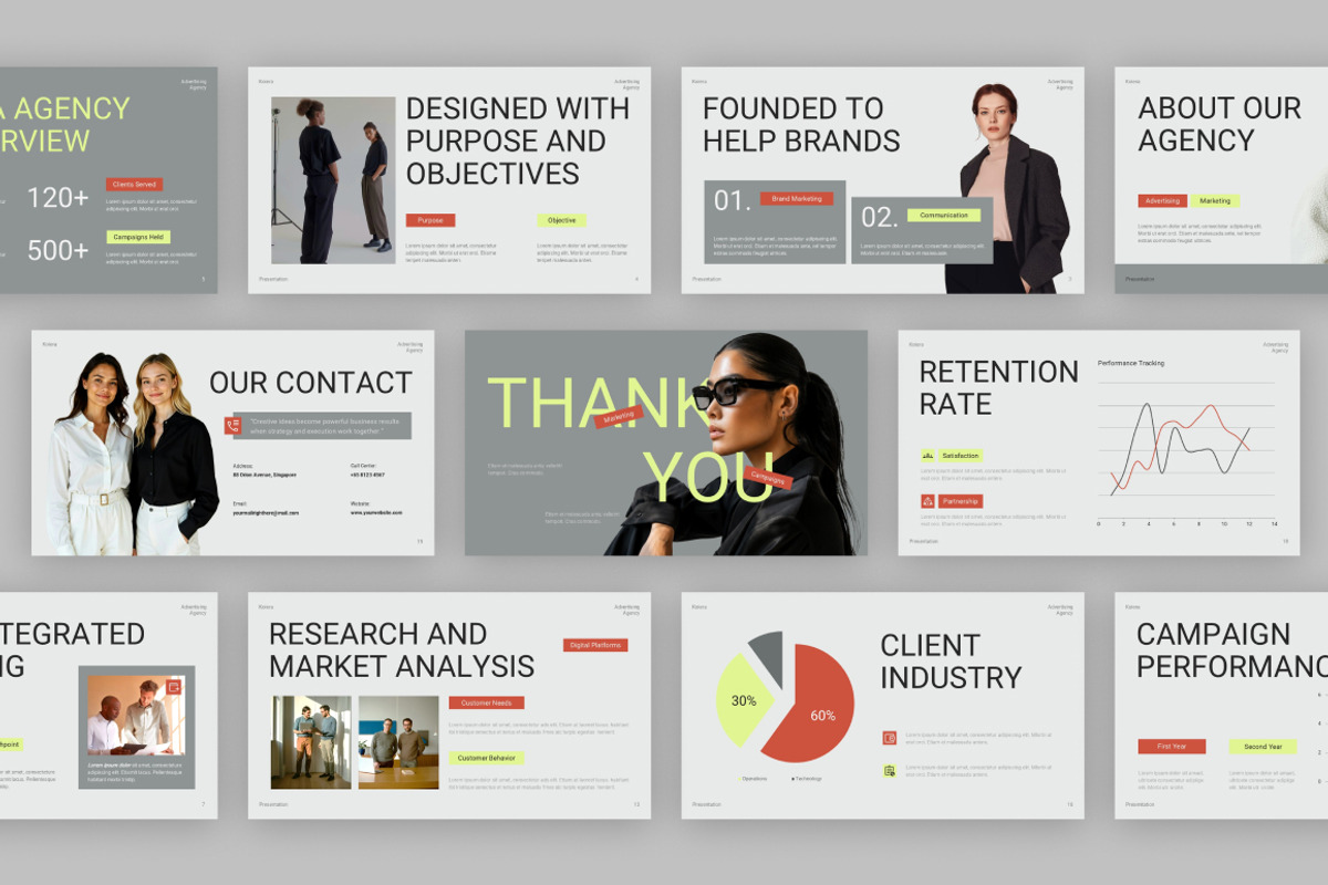 Advertising Agency Presentation, a Presentation Template by Loin Studio (Photo 4 of 4)