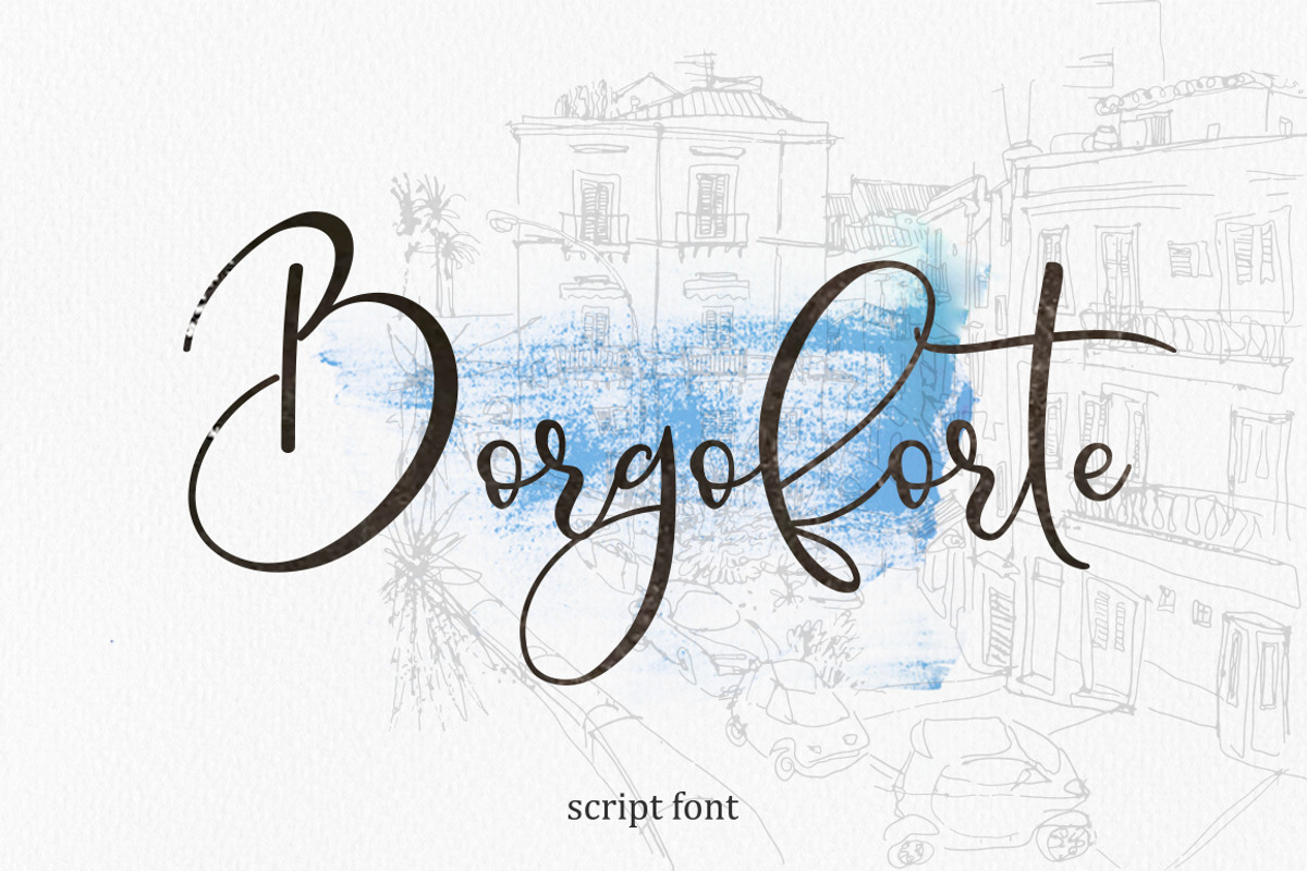 Borgoforte script font
