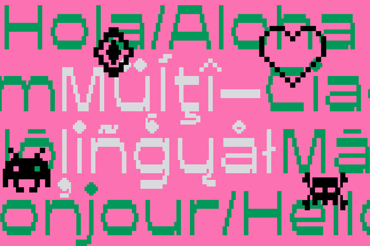 Motoko Pixel Typeface, a Sans Serif Font by YockMercado (Photo 6 of 8)