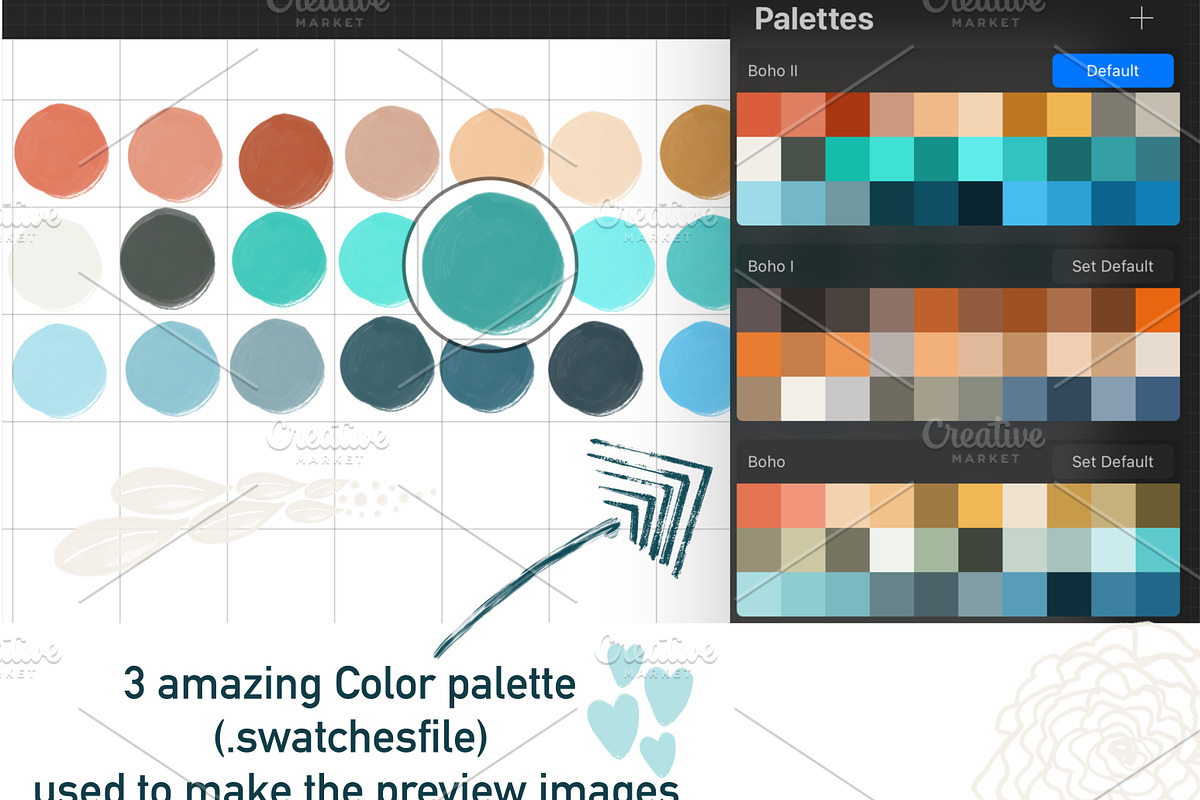 Procreate Stamps - Boho, a Brush Add-On by Li Zamperini (Photo 11 of 13)