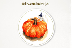 Watercolor Illustration Halloween