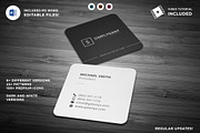 Minimal Square Business Cards, a Business Card Template by Galaxiya (Thumbnail 1 of 13)
