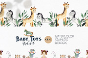 Watercolor Baby Toys & Alphabet, an Object Graphic by Ana-Sakuta (Thumbnail 4 of 21)