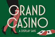 Grand Casino Display Sans, a Sans Serif Font by Letteralle Studios (Thumbnail 1 of 14)
