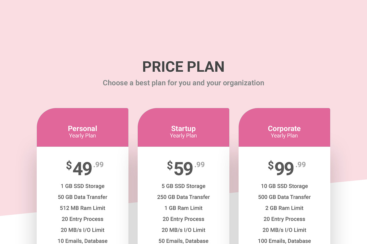 39 Mega Price Tables Bundle, an UI Kit Template by Smashing_Studio (Photo 9 of 40)