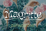Magritte Surrealist Serif Font, a Font by Molly Suber Thorpe (Thumbnail 1 of 10)
