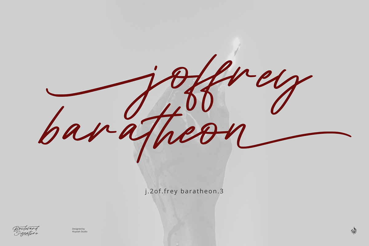 Boulevard Signature, a Handwritten Font by Aluyeah Studio (Photo 3 of 15)