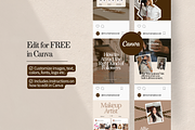 Neutral Instagram Canva Templates, a Social Media Template by Warmsoulgallery (Thumbnail 4 of 10)