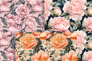 Peony Flowers Seamless Patterns, a Pattern Graphic by ArtIrisArt (Thumbnail 9 of 12)
