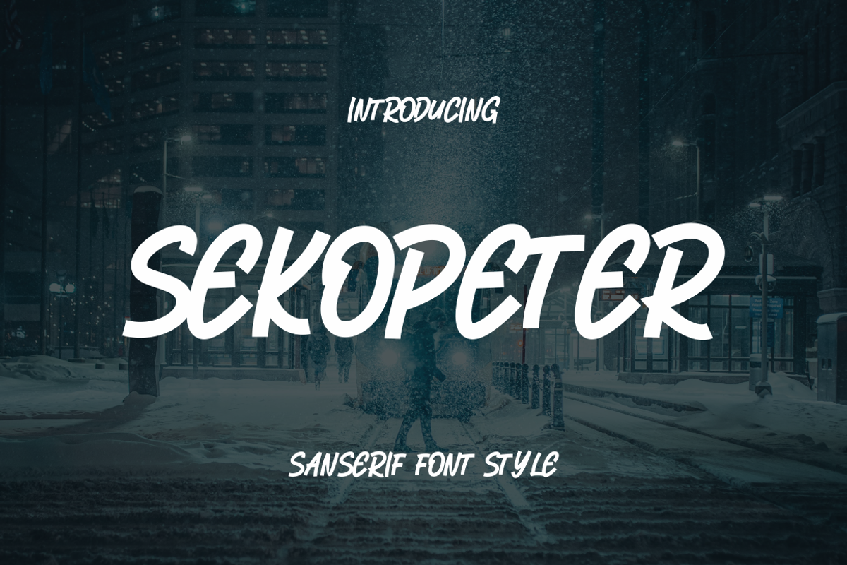 Sekopeter Sanserif Font ., a Sans Serif Font by VectorCraft (Photo 1 of 5)