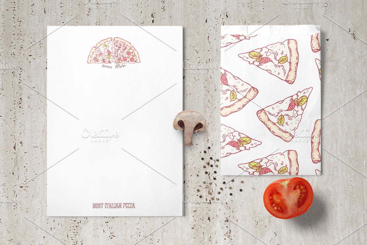 Pizza bundle, a Food Illustration by Zhemchuzhina (Photo 2 of 7)