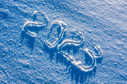 2023 written in the snow., a Holiday Photo by Eugene_Photo