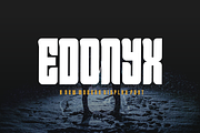 Edonyx - Font, a Sans Serif Font by artchiles_design (Thumbnail 3 of 5)